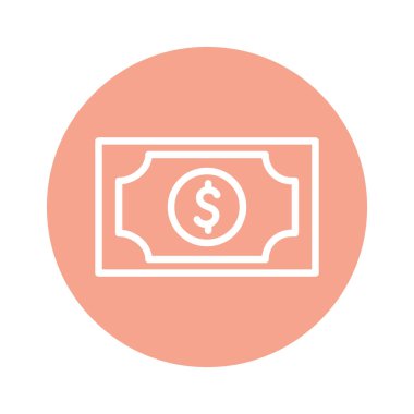 İzole fatura hattı ve blok biçim vektör tasarımı