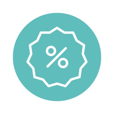 İzole cüzdan hattı ve blok biçim vektör tasarımı