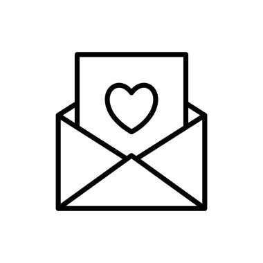 Kalp çizgisi biçim vektör tasarımlı aşk kartı