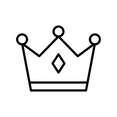 İzole kraliyet taç çizgisi biçim vektör tasarımı