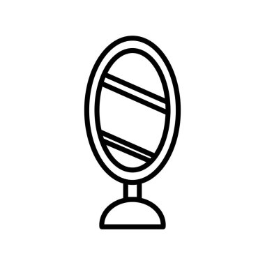 ayna çizgisi biçim ikon vektör tasarımı