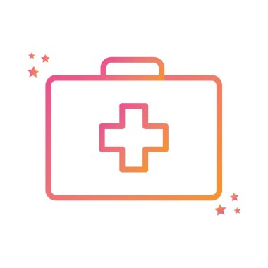 Kit gradyan biçim vektör tasarımı içinde izole çapraz