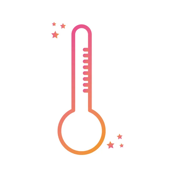 Απομονωμένο θερμόμετρο όργανο κλίση στυλ εικονίδιο διανυσματικό σχεδιασμό — Διανυσματικό Αρχείο