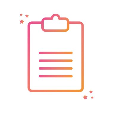 Isolated data document gradient style icon vector design