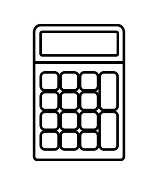 İzole hesap makinesi vektör tasarımı
