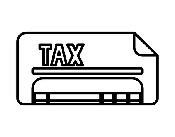 Diseño vectorial de documentos fiscales aislados — Vector de stock