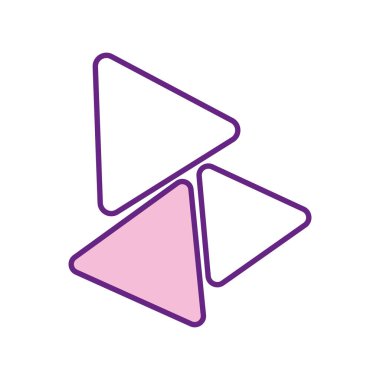 Mexican nachos line style icon vector design