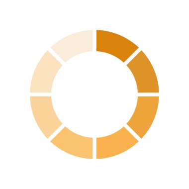 çizgili daire düz biçim ikon vektör tasarımı