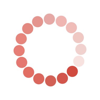 noktalı daire düz biçim vektör tasarımı