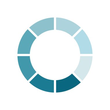 çizgili daire düz biçim ikon vektör tasarımı