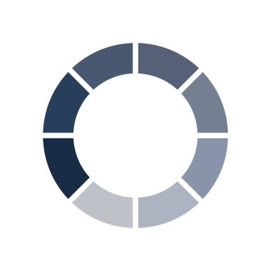 çizgili daire düz biçim ikon vektör tasarımı