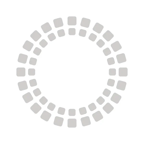 Retângulos de carregamento círculo design vetor ícone de estilo plano —  Vetores de Stock
