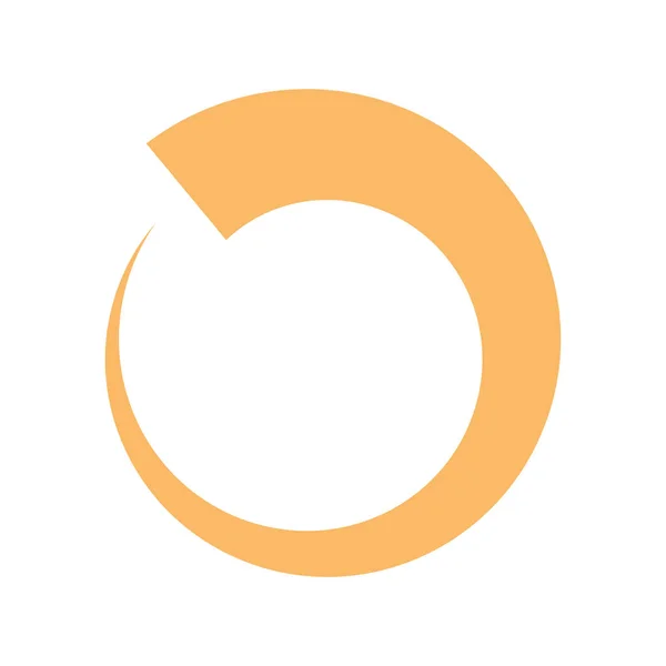 Cercle de chargement icône de style plat conception vectorielle — Image vectorielle