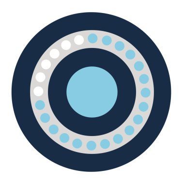 noktalı daire blok biçim vektör tasarımı