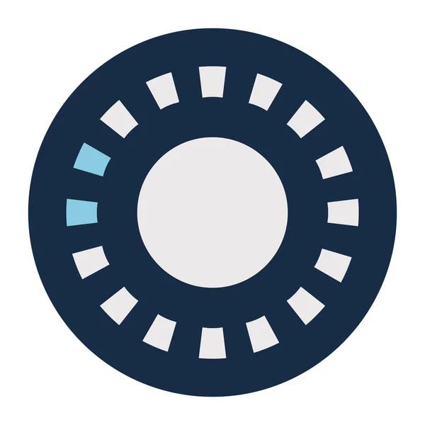 Rettangoli caricamento cerchio blocco stile icona vettoriale design — Vettoriale Stock