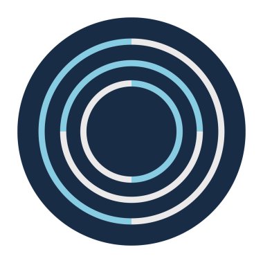 Satırlar halka blok biçim vektör tasarımı yüklüyor