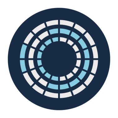 Satırlar halka blok biçim vektör tasarımı yüklüyor