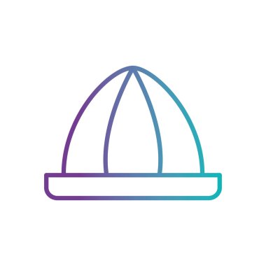 İzole edilmiş meyve sıkacağı gradyan biçim ikonu vektör tasarımı