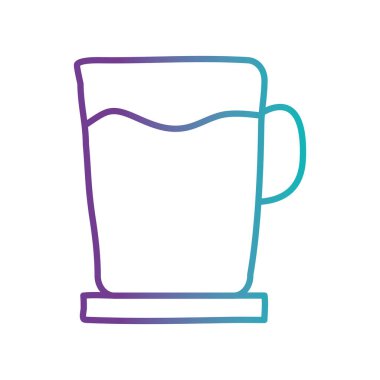 İzole meyve suyu kavanozu gradyan biçim ikonu vektör tasarımı