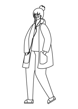 Akıllı telefon vektör tasarımlı kız