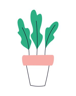 Ot vektör tasarımı içinde izole edilmiş bitki