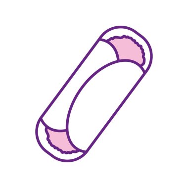 Meksika burrito çizgisi biçim vektör tasarımı