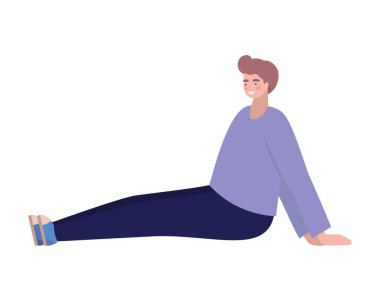 İzole edilmiş Avatar çocuk vektör tasarımı