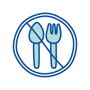 Ramazan oruç çizgisi ve biçim ikonu vektör tasarımını doldur