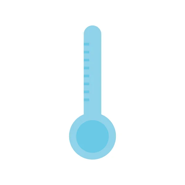 絶縁された温度計フラットスタイルのアイコンベクトルデザイン — ストックベクタ