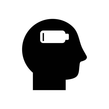 zayıflık sembolü siluet biçimi ikon vektör tasarımlı avatar başı