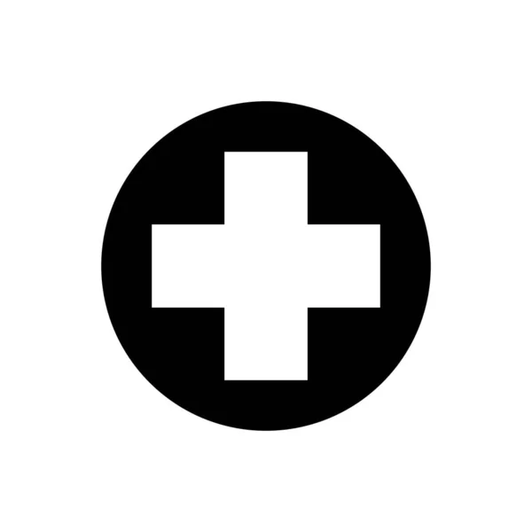 Kruis binnen cirkel silhouet stijl pictogram vector ontwerp — Stockvector
