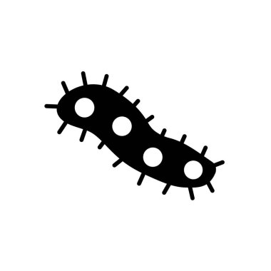 Virüs siluet biçim vektör tasarımı