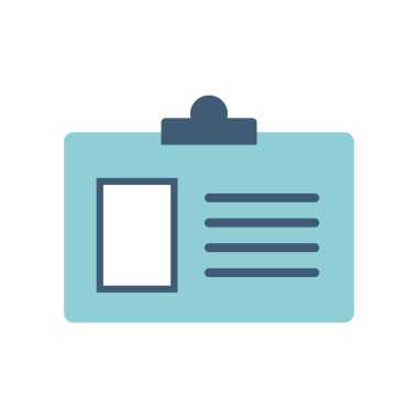 Isolated id card flat style icon vector design
