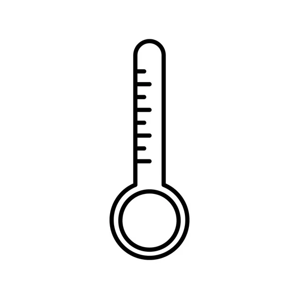 Thermometer Linie Stil-Symbol Vektor-Design — Stockvektor