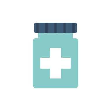 Kavanoz düz biçim vektör tasarımı içinde izole çapraz