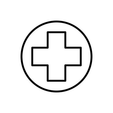 Çemberin içinde izole çapraz çizgi biçim vektör tasarımı