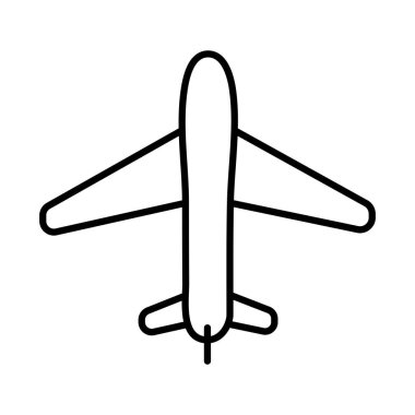 Isolated airplane line style icon vector design