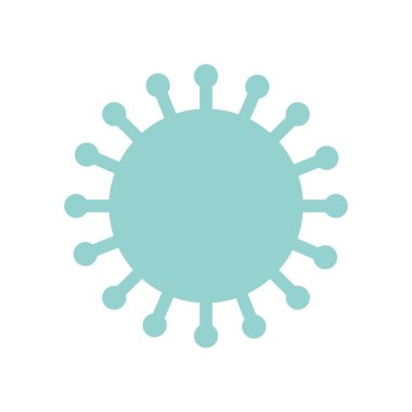 Covid 19 virüs düz biçim vektör tasarımı