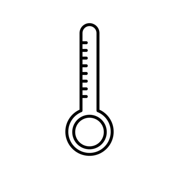 孤立温度计线样式图标矢量设计 — 图库矢量图片