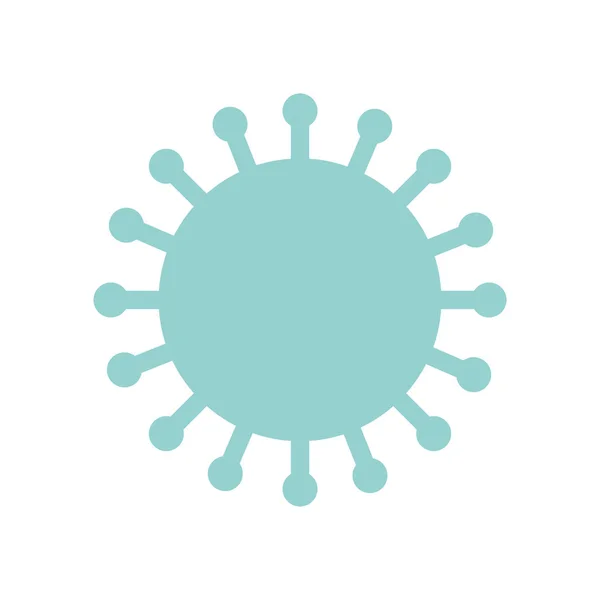 Covid 19 virus de estilo plano icono de diseño de vectores — Vector de stock