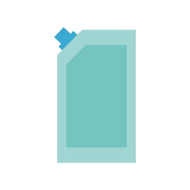 Deterjan şişesi düz biçim ikon vektör tasarımı