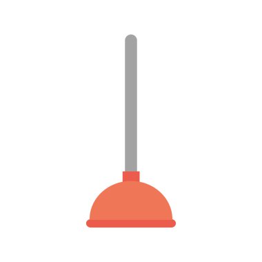 tuvalet pompası düz simge vektör tasarımı