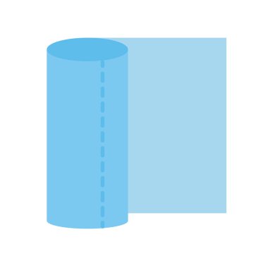 Doku düz biçim ikon vektör tasarımı