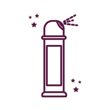 Sprey şişe çizgisi biçim vektör tasarımı