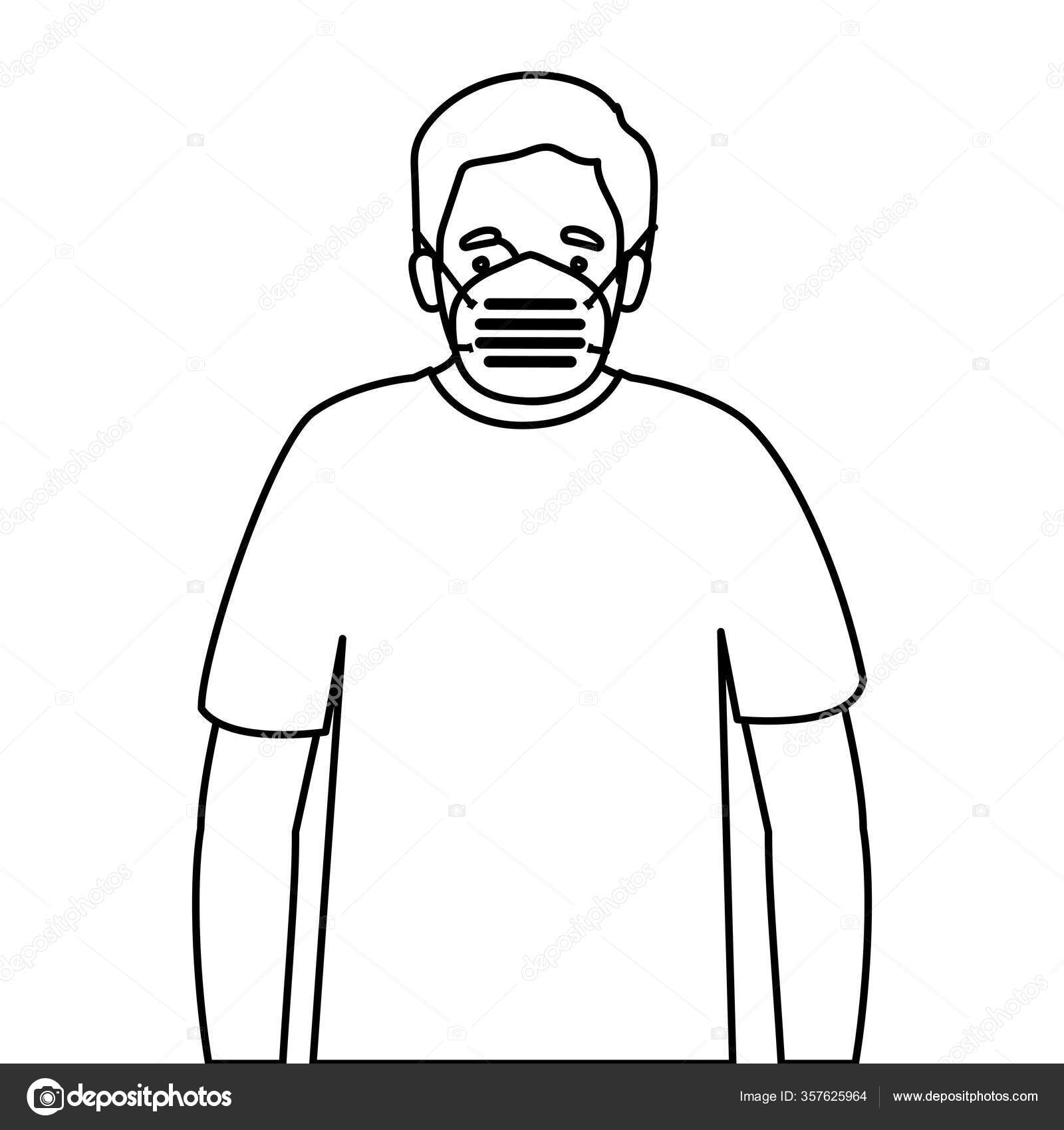 Avatar man with mask vector design Stock Vector Image by ©grgroupstock