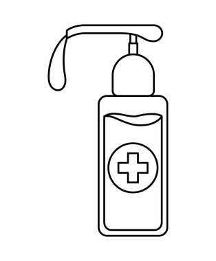 İzole edilmiş sabun dağıtıcı vektör tasarımı