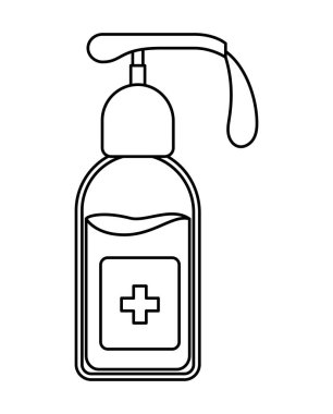 İzole edilmiş sabun dağıtıcı vektör tasarımı