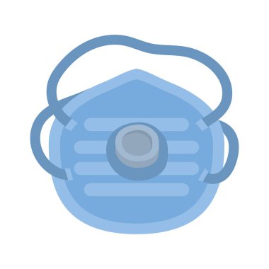 İzole edilmiş maske simgesi vektör tasarımı