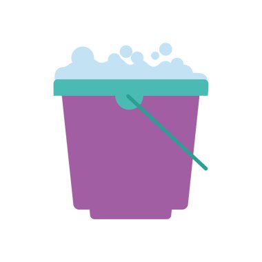 kova düz biçim ikon vektör tasarımı