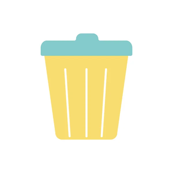 Isolated trash flat style icon vector design — Wektor stockowy